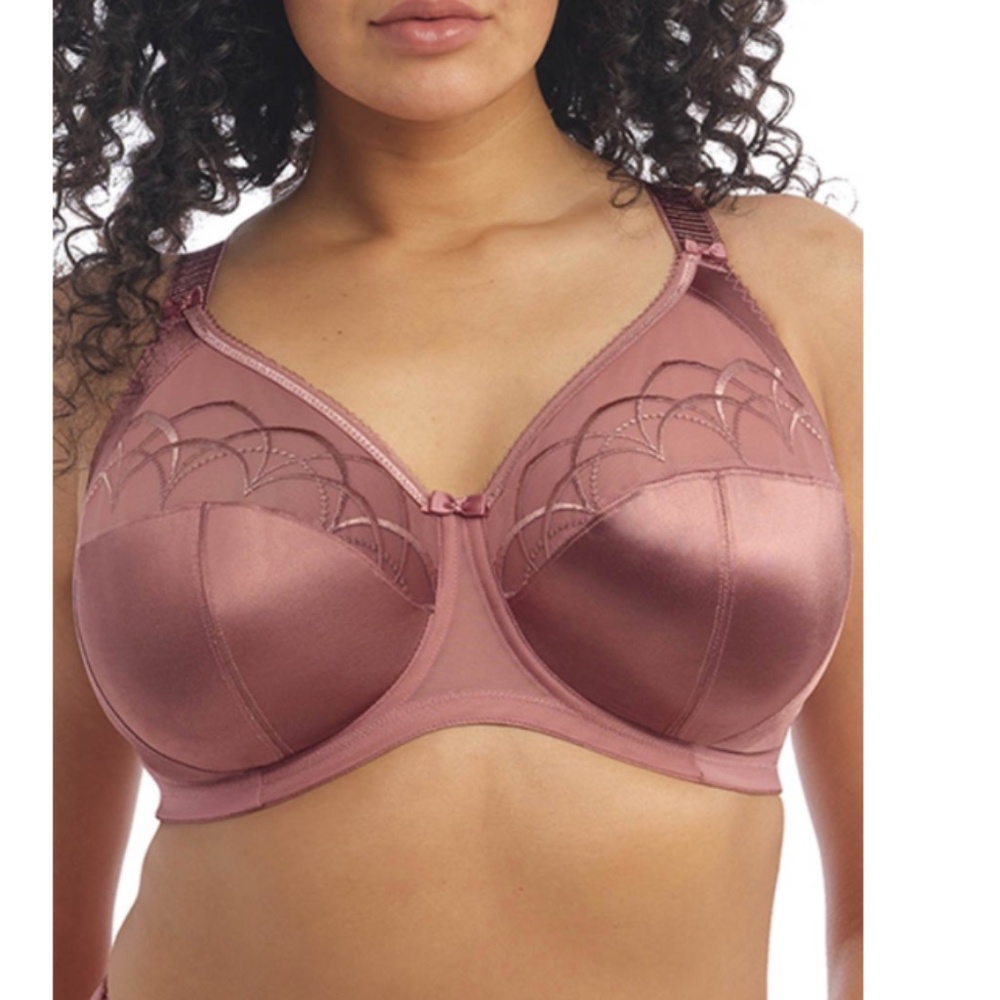 Elomi Cate Embroidered Full Cup Banded Underwire Bra  Rosewood NWT